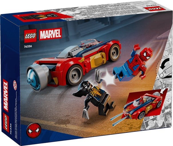 Lego Spider-Man i bil mot venomifisert Wolverine 76336