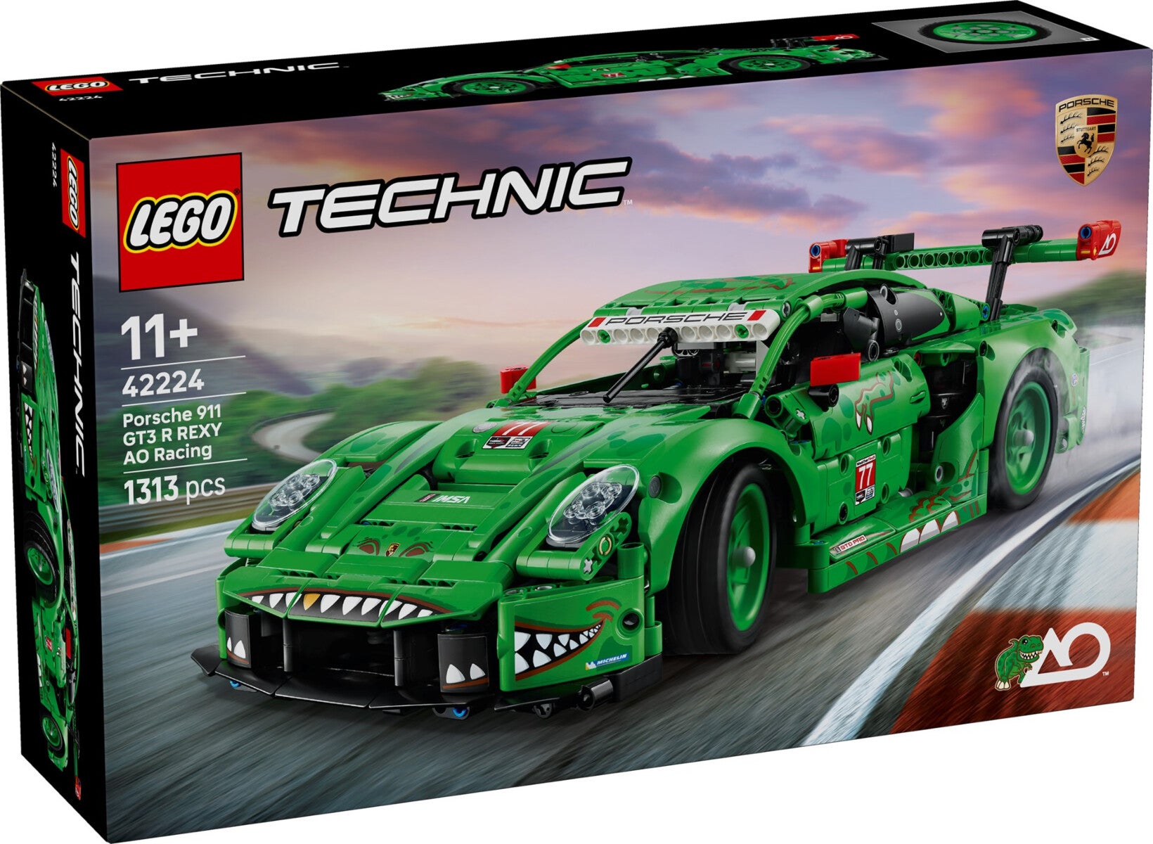 Lego Porsche 911 GT3 R REXY AO Racing-bil 42224