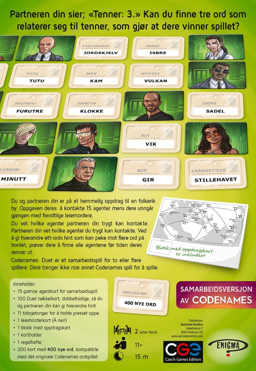 Spill Codenames Duet No