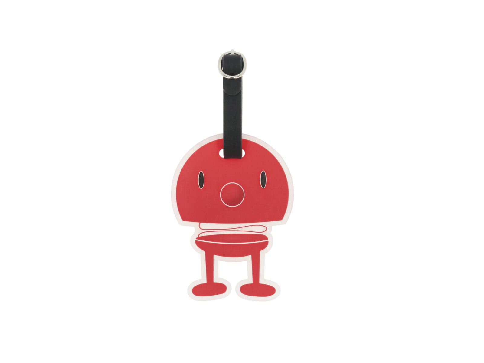 Hoptimist bag tag red