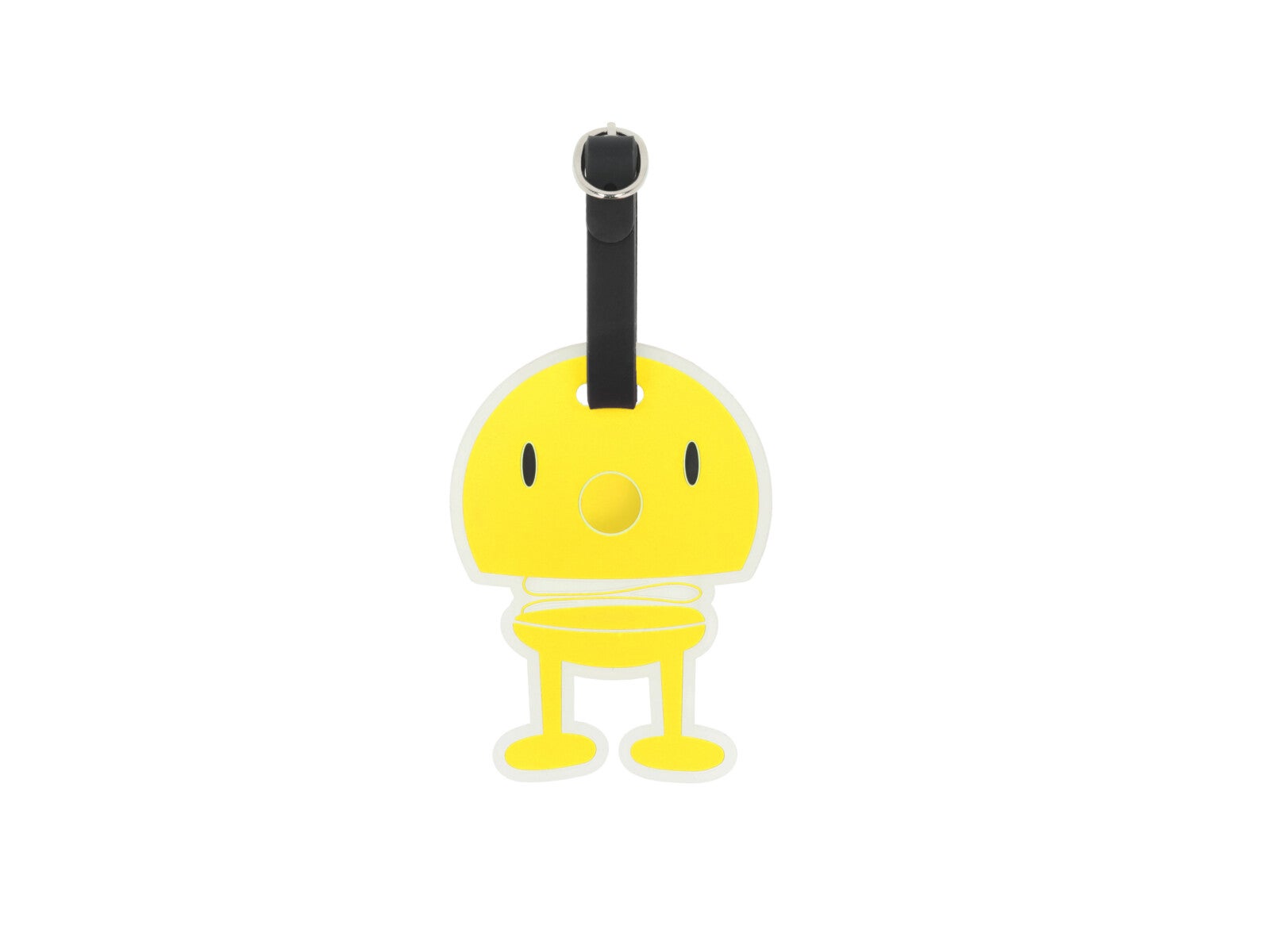 Hoptimist bag tag yellow