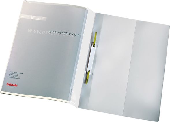 Hurtighefte A4 m/innstikklomme hvit