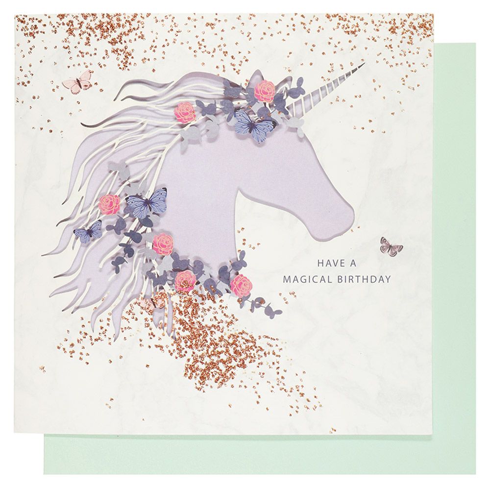Systemkort PC Lasercut Unicorn Magical Bday