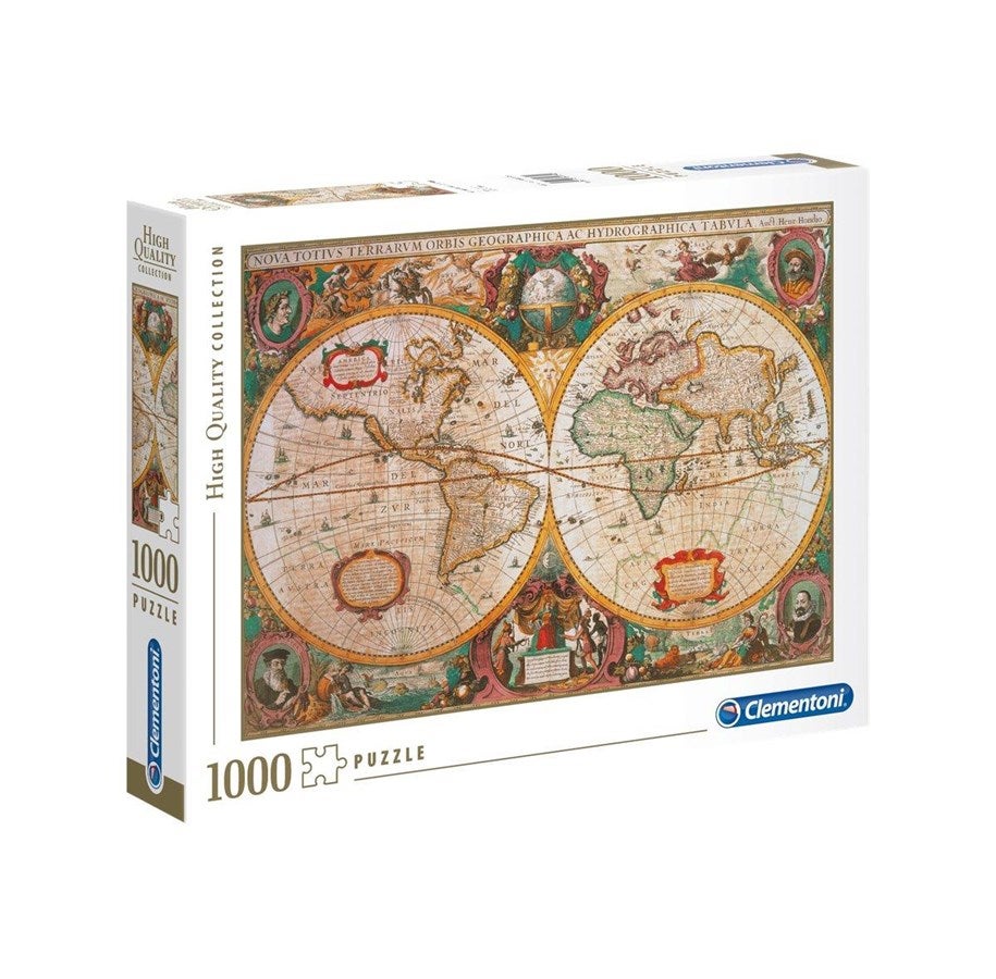 Bilde av Puslespill 1000 Old-map Clementoni