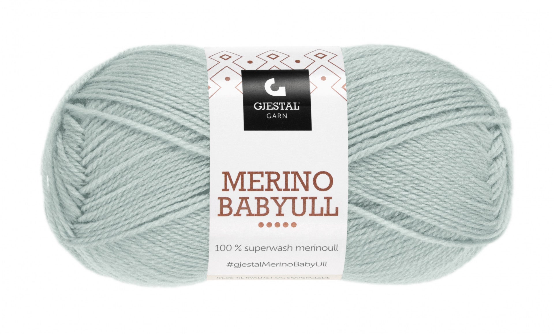Garn Gjestal Merino Baby Ull 50g Støvgrønn