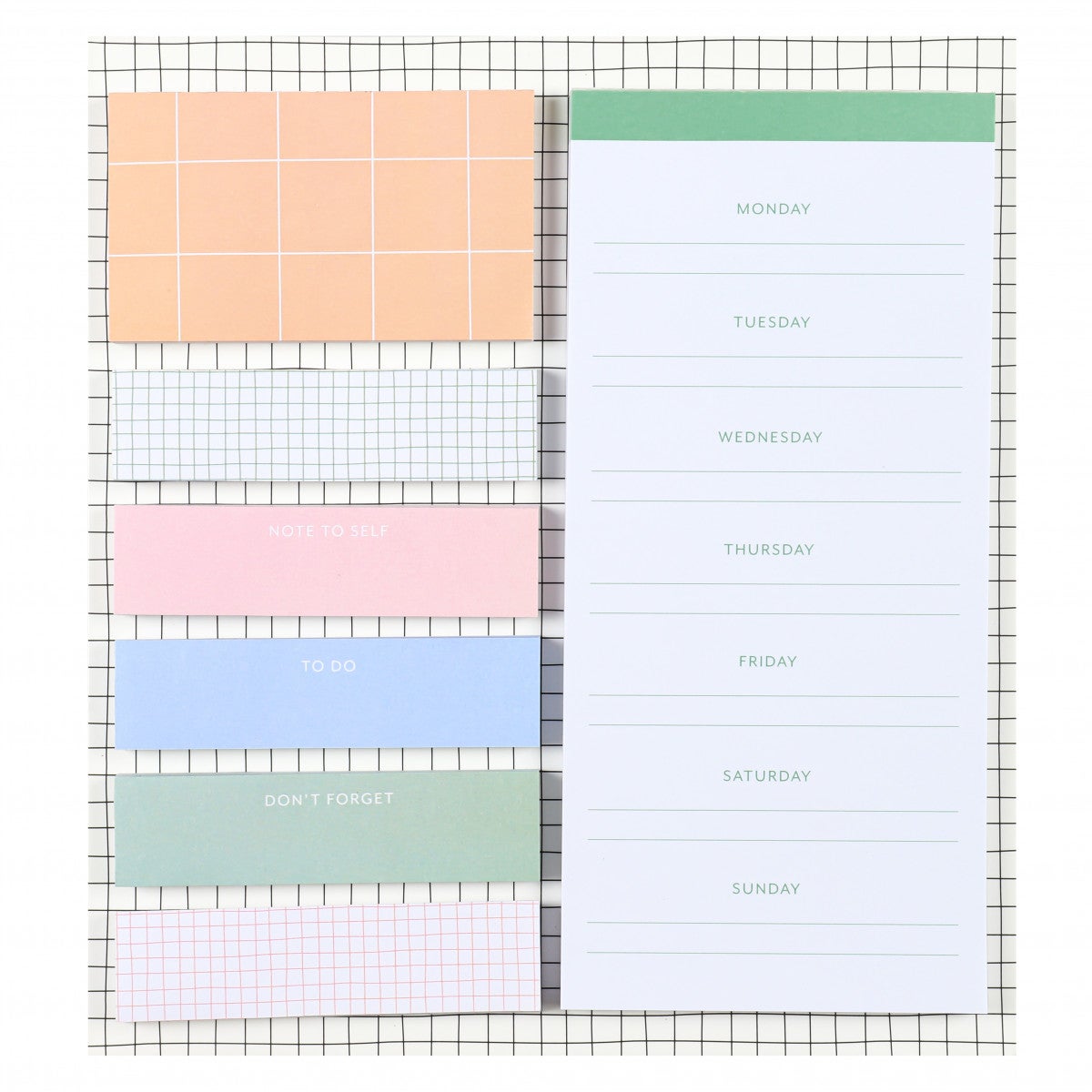 Listeblokk Selvklebende Muted List Pad And Tabs