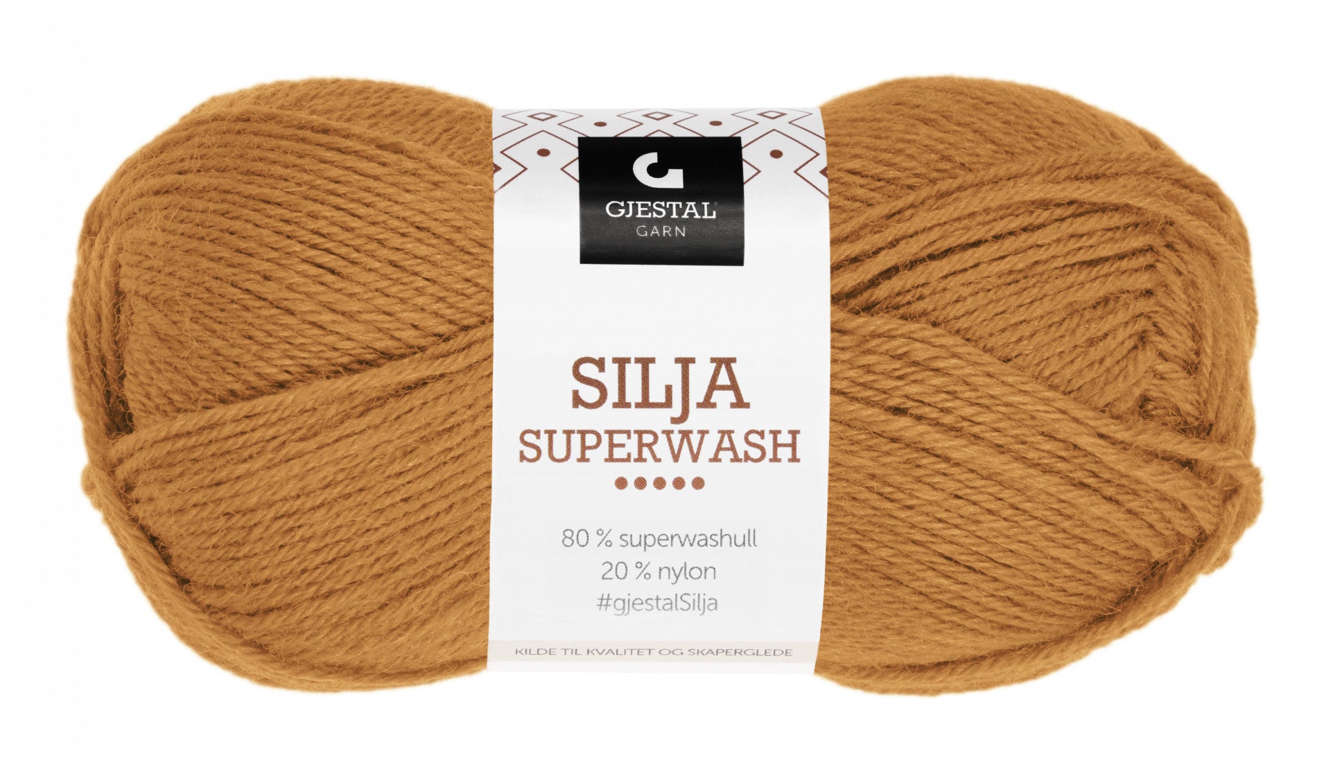 Garn Gjestal Silja Superwash 50g Varm gul