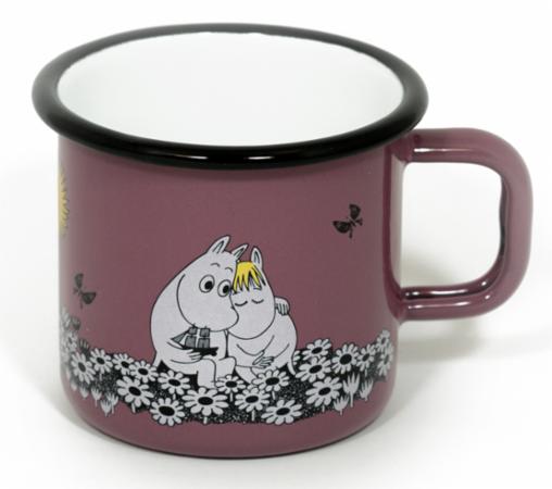 Mummikopp Emalje Kjærlighet 3,7 dl Rosa