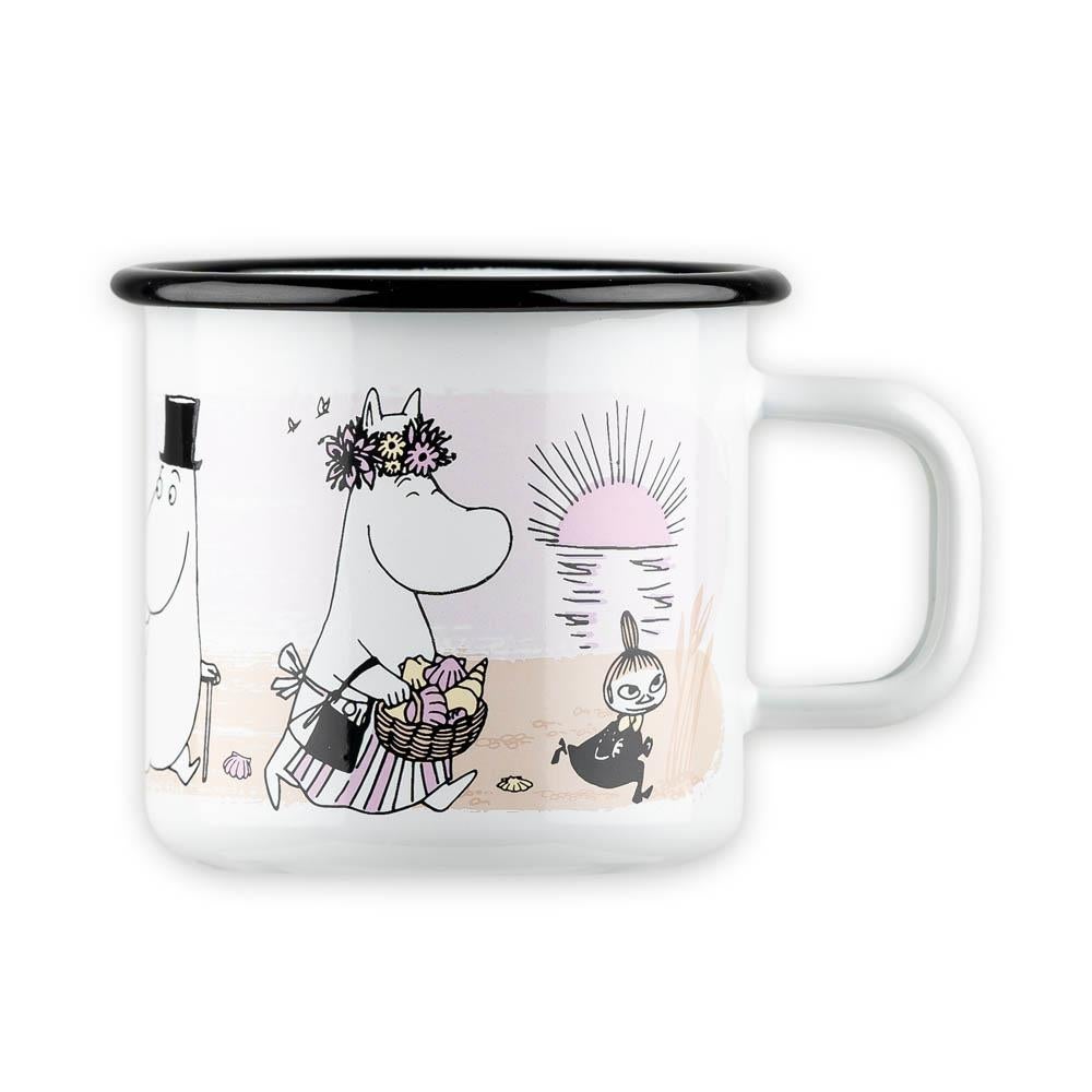 Mummikopp Emalje På stranden 3,7 dl Hvit