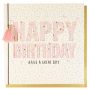 Systemkort PC Lasercut Happy Birthday Tassel