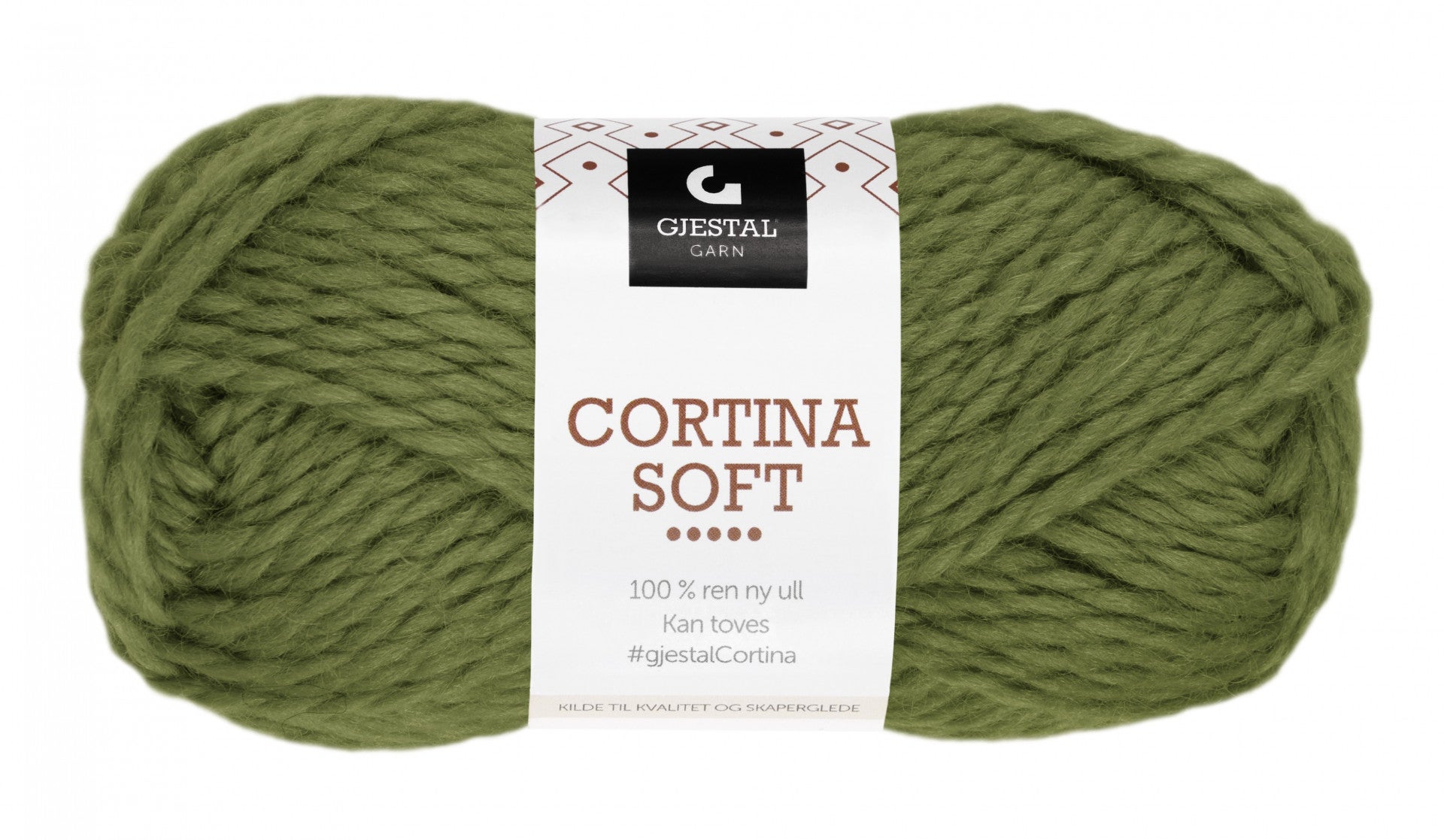 Garn Gjestal Cortina Soft 50g Grønn