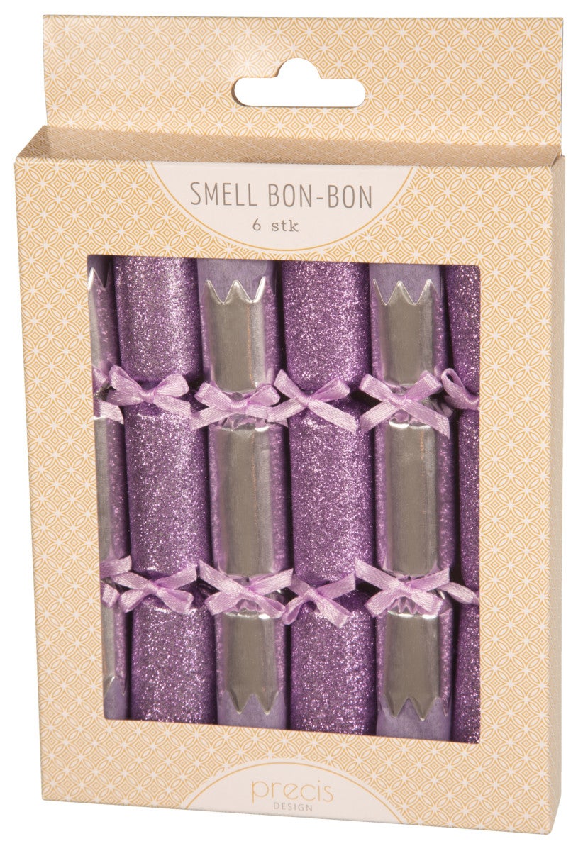 Smellbonbon med sløyfe lys lilla