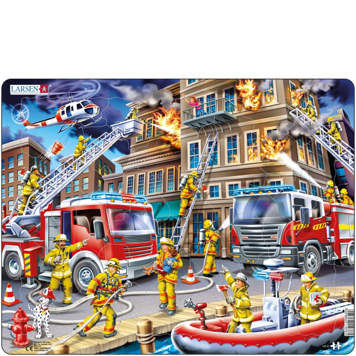 Platepusle Maxi 45 Brannbiler