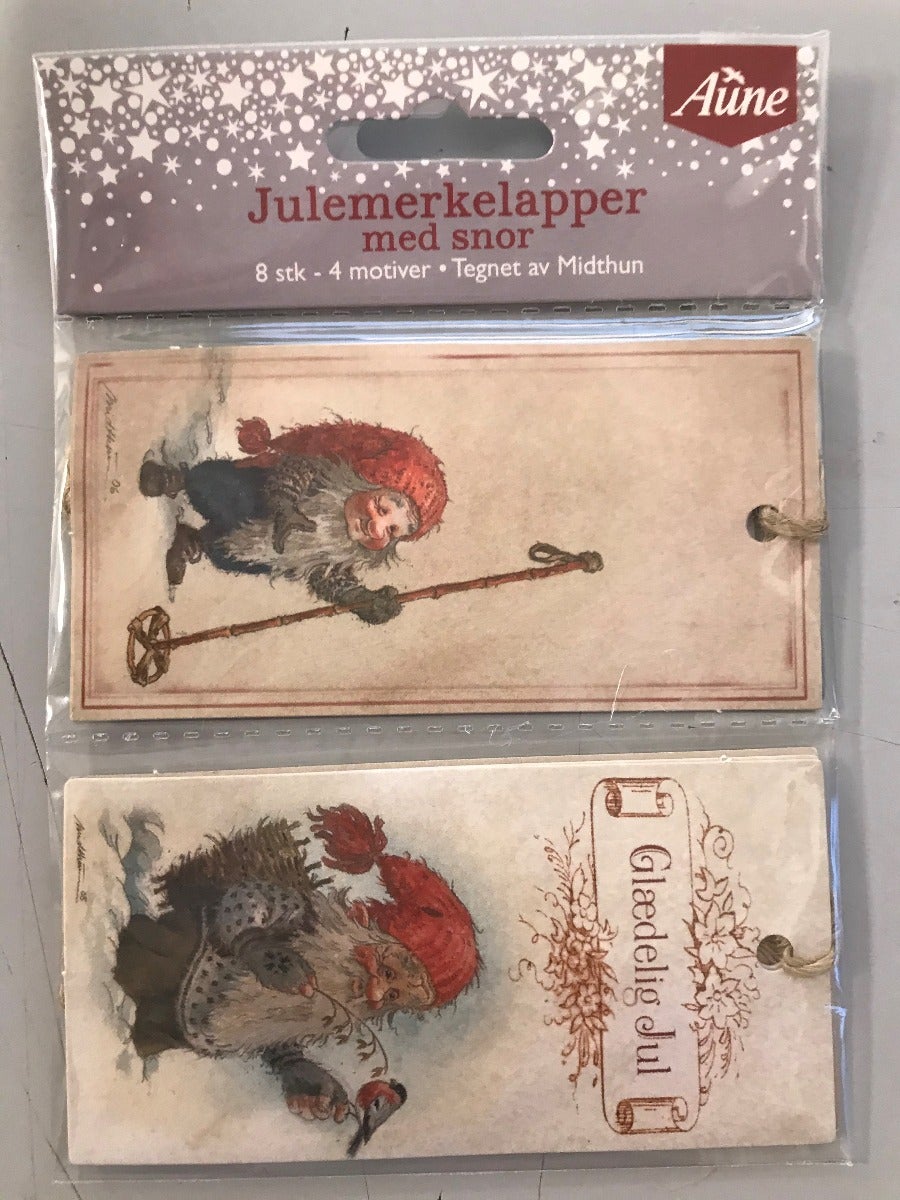 Gavemerkelapper Midthun m/tråd nostalgisk
