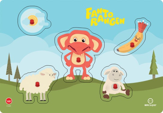 Knottepuslespill Fantorangen 5 Biter - Knottepusle