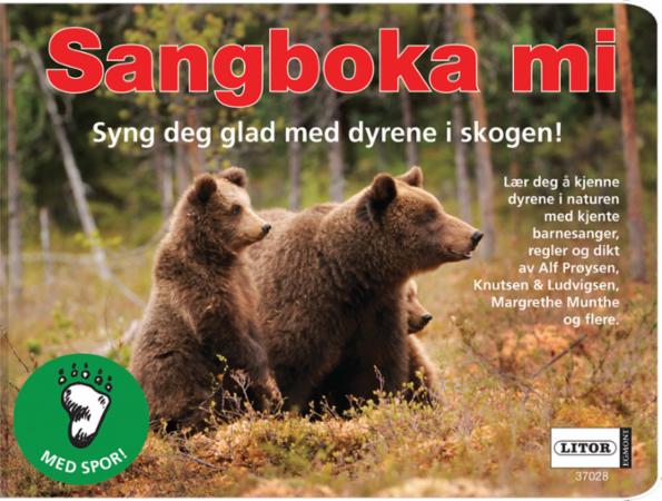 Sangboka mi pekebok med vers og sanger - syng deg glad med dyrene i skogen!