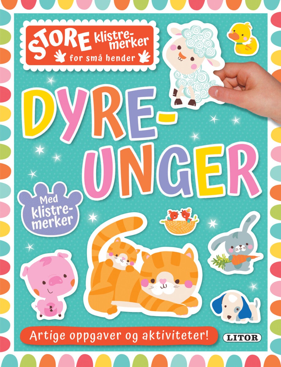 Aktivitetsbok Dyreunger m/klistremerker