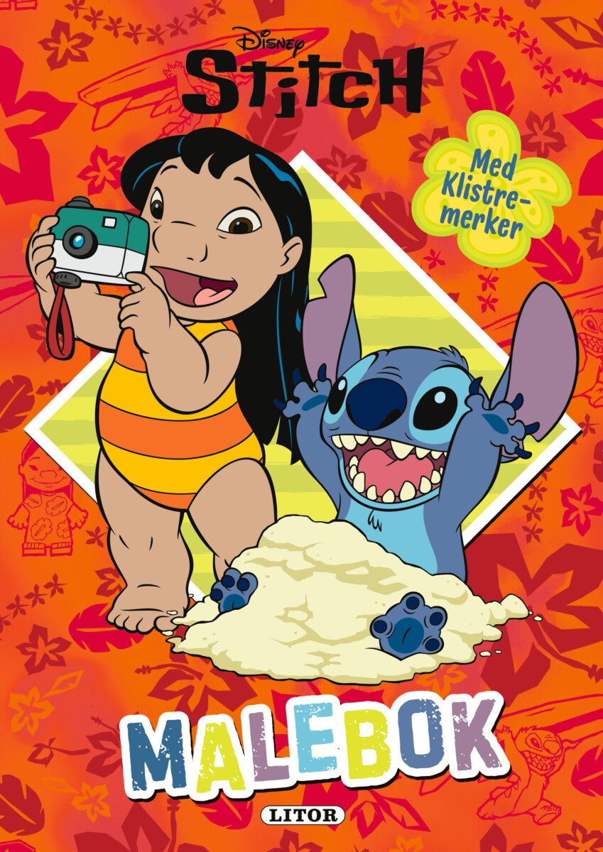 Malebok Wd Stitch Med Klistremerker