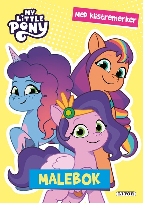 Malebok My Little Pony m/klistremerker