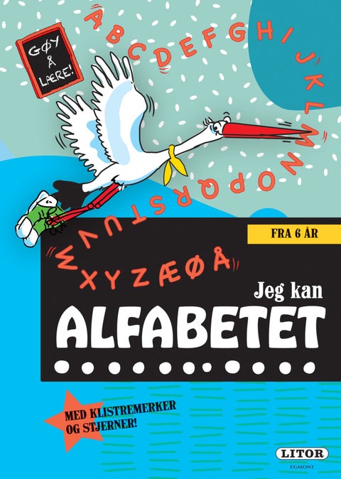 Jeg kan alfabetet - med stjerner og klistremerker