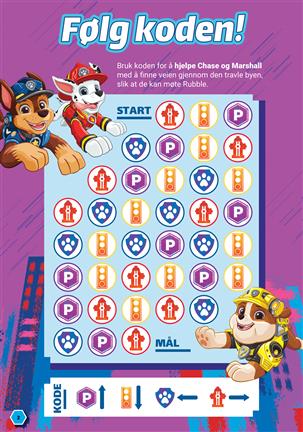 Aktivitetsbok Paw Patrol m/klistremerker