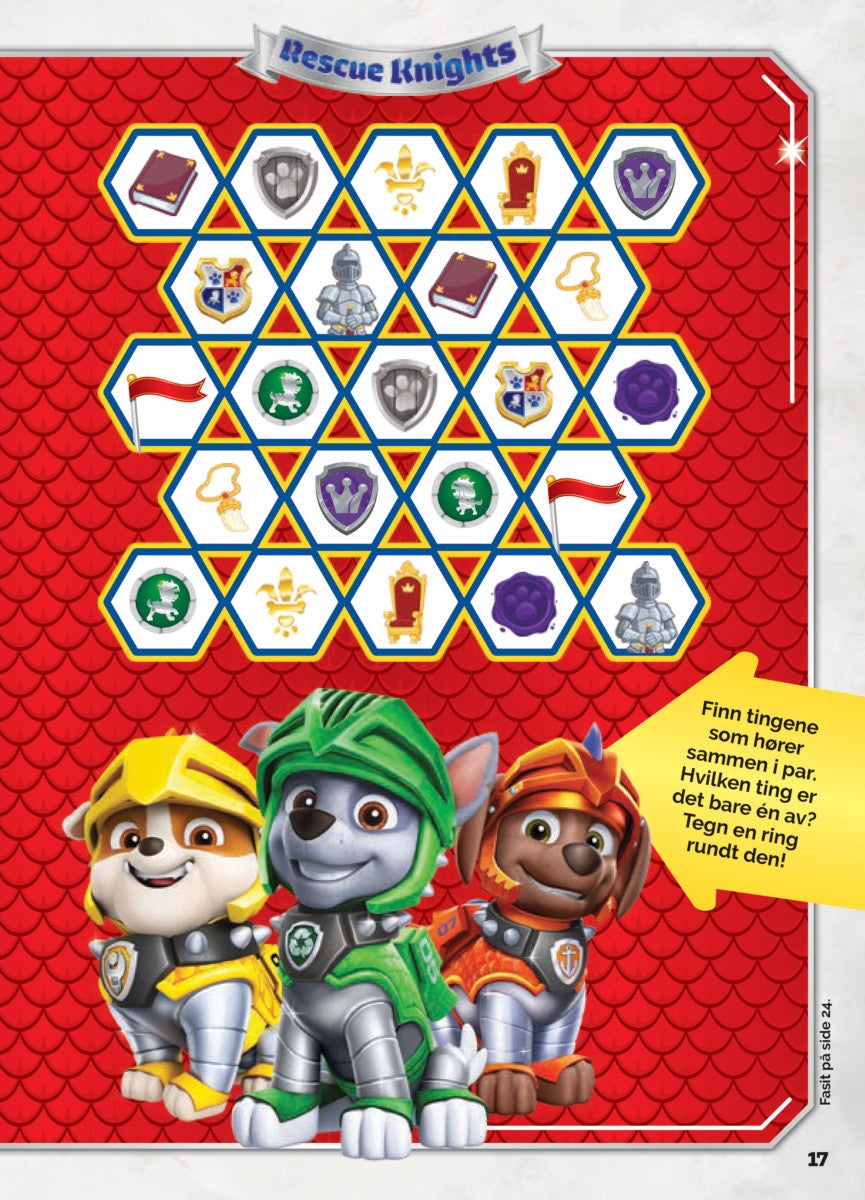 Aktivitetsbok Paw patrol med klistremerker