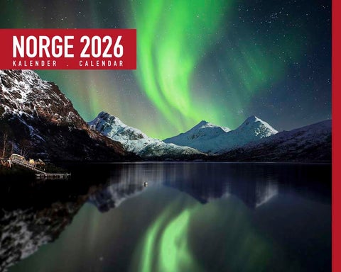 Kalender bord Norge nord 2026
