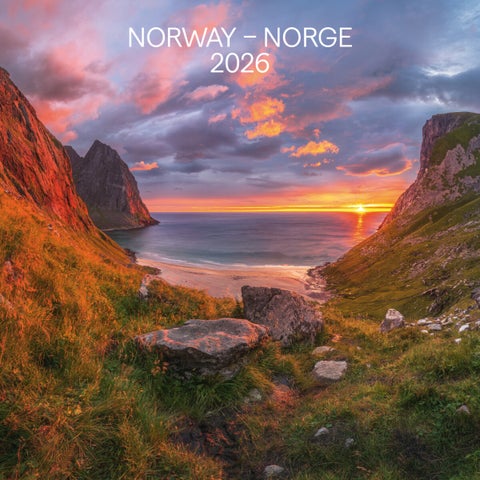 Kalender 2026 Norge 30X30Cm