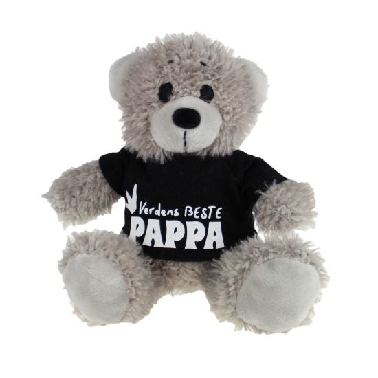 Bamse Farsdag 14Cm Med Sort T-Skjorte