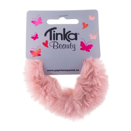 Hårstrikk Plysj Rosa