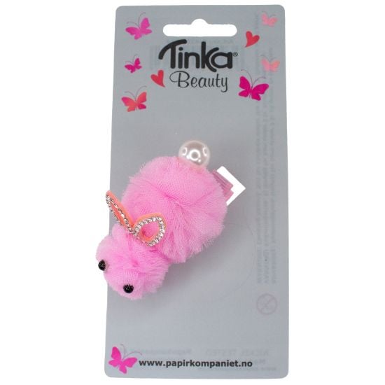 Hårklip Kanin Rosa Plysj