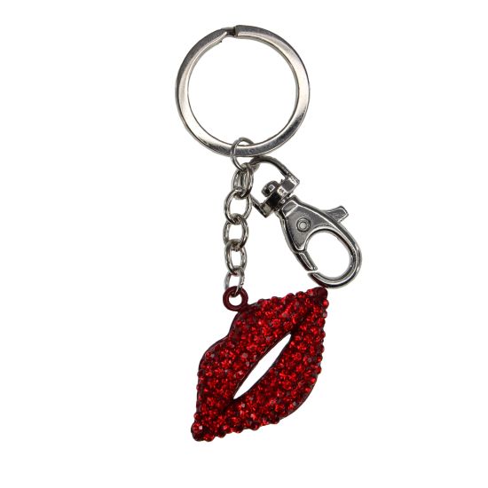 N.Ring/Bag Charm Røde Lepper