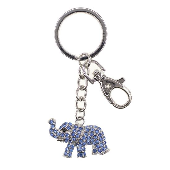 N.Ring/Bag Charm Elefant Blå
