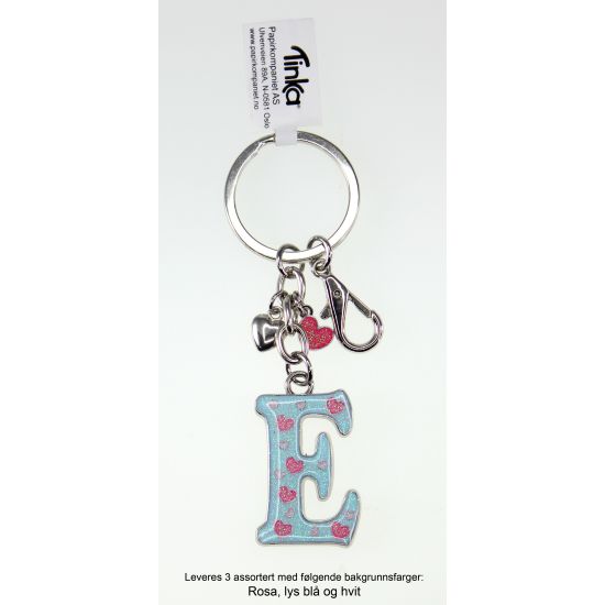 Nøkkelring E, 3 ass