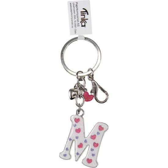 Nøkkelring M, 3 ass