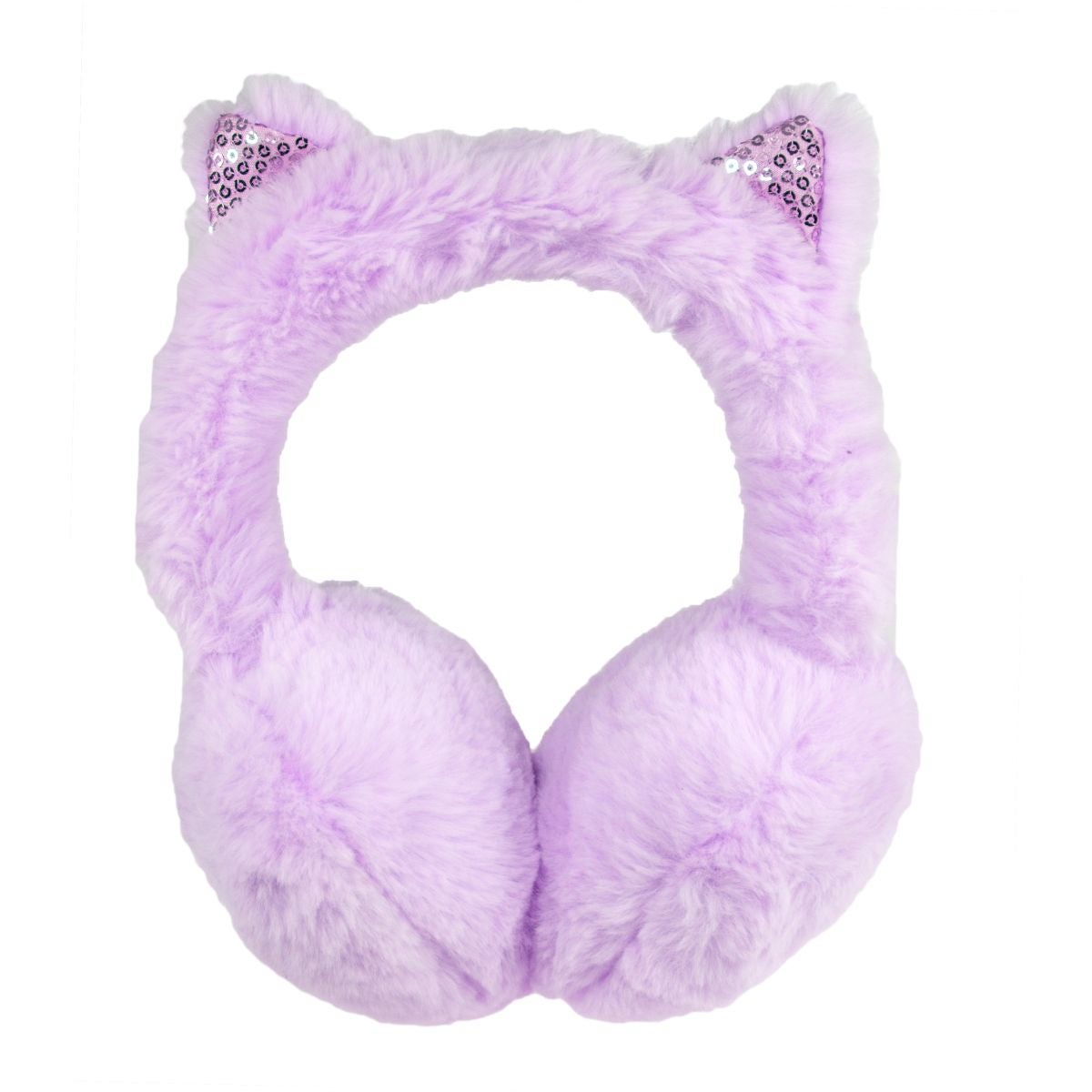 Ørevarmer Lilla m/glitterører