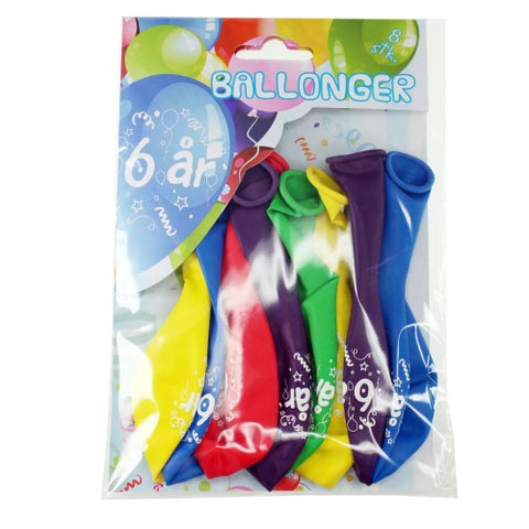Ballonger 6år 8pk