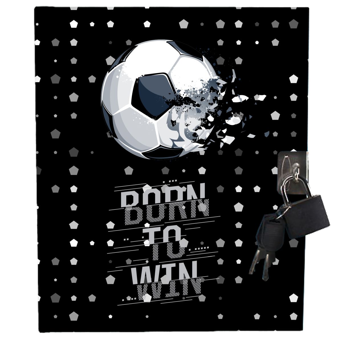 Dagbok M/Lås Fotball Cool School