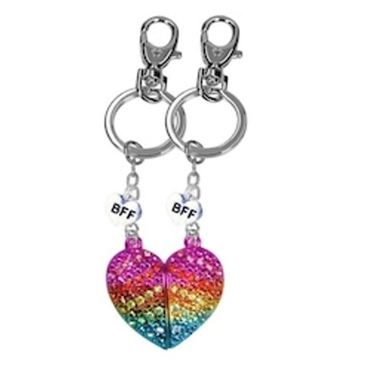 Nøkkelringer Hjerte 2 Stk BFF Tinka