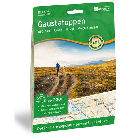 Gaustatoppen 1:50 000 - Topo 3000