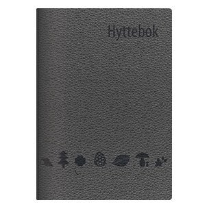 Hyttebok Innb. Imit.Skinn Grå Metallic