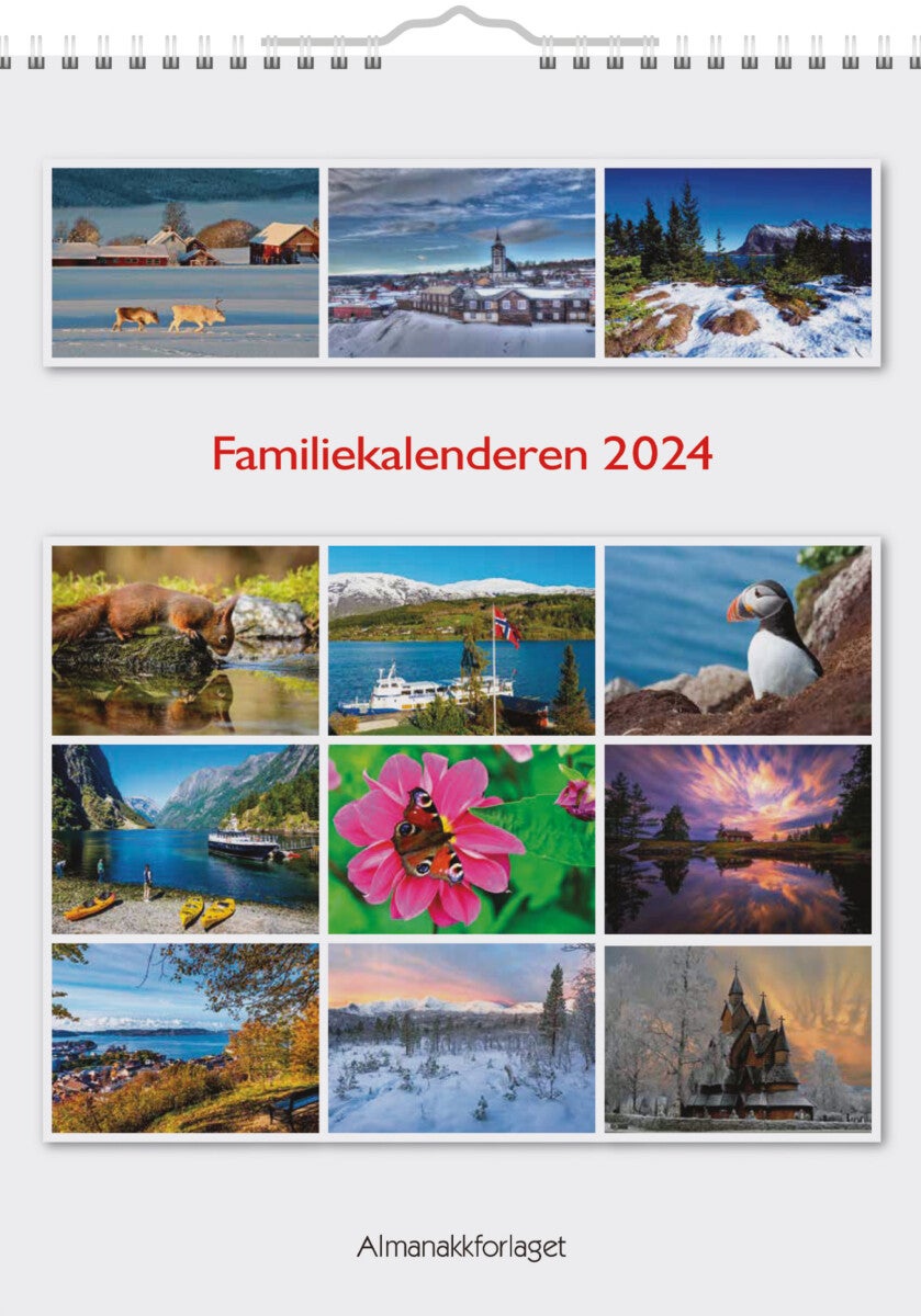 Bilde av Kalender 2024 7.sans Familiekalenderen