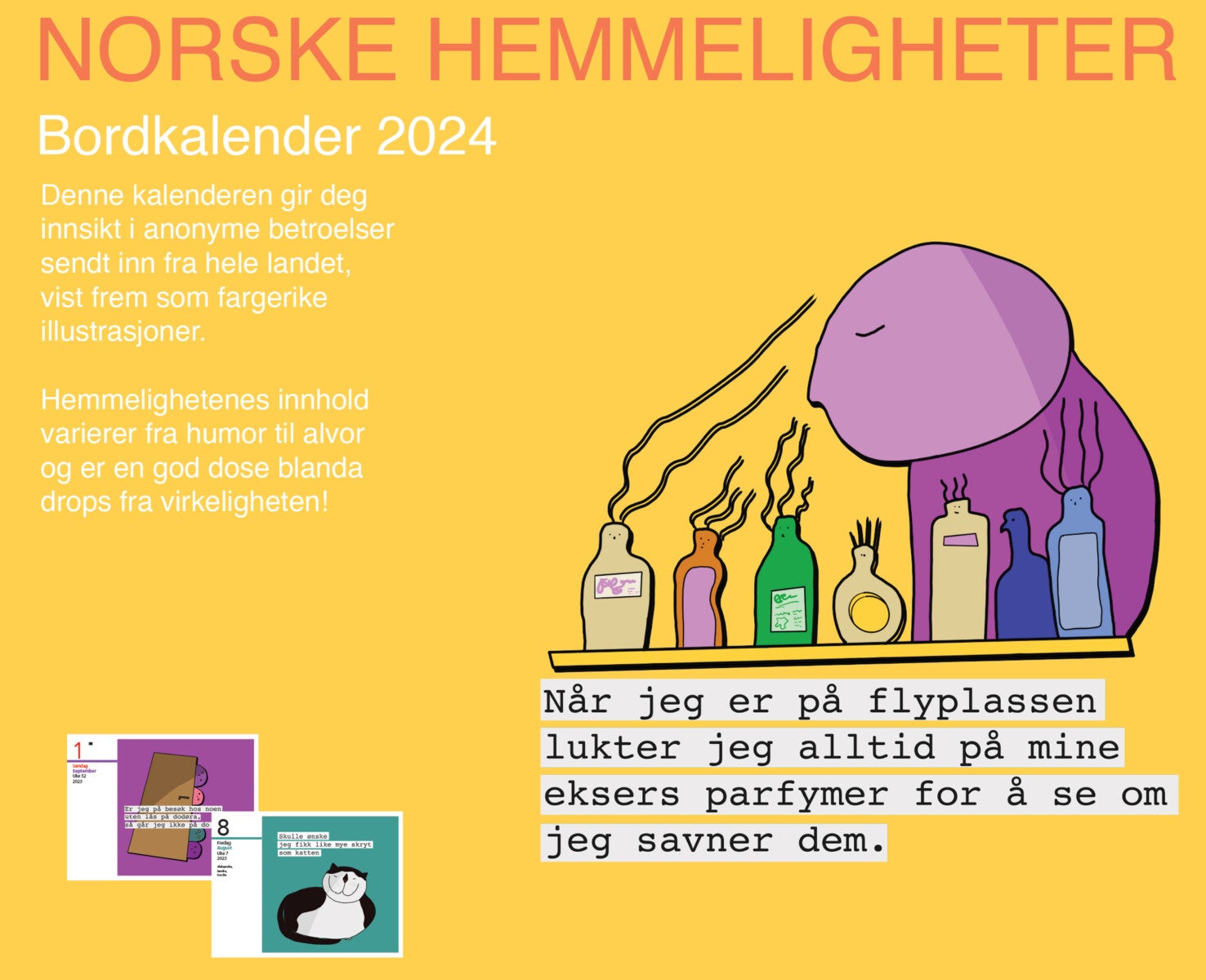 Bilde av Kalender 2024 7.sans Norske Hemmeligheter