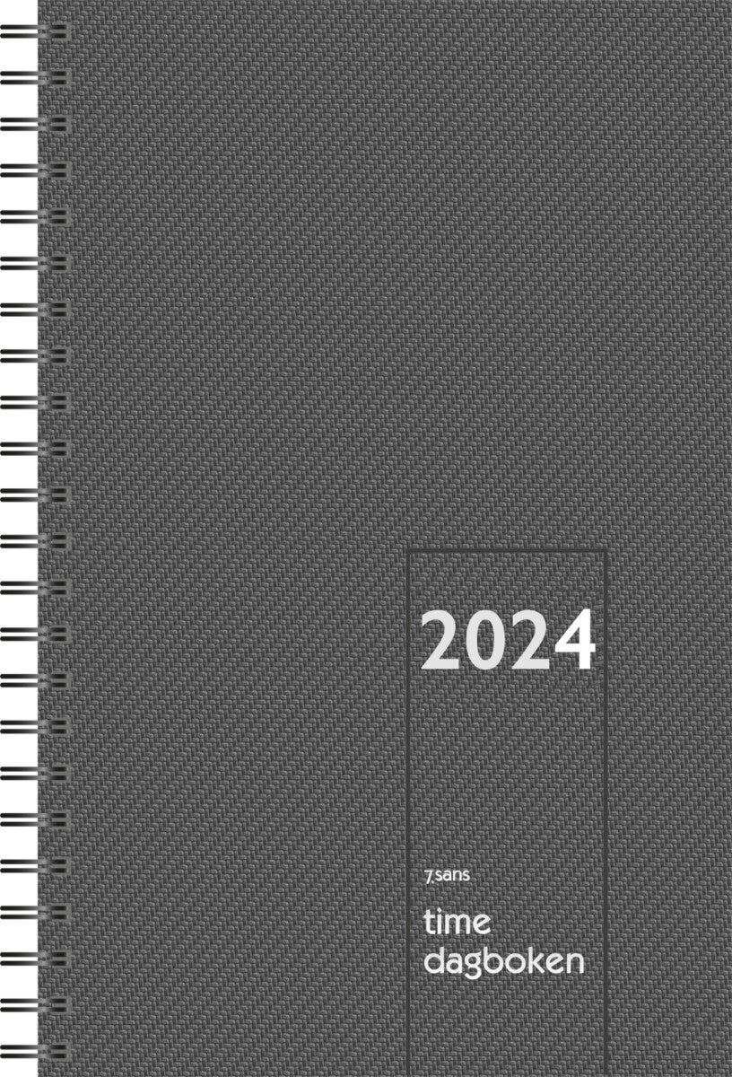 Bilde av Kalender 2024 7.sans Timedagboken Spiralisert