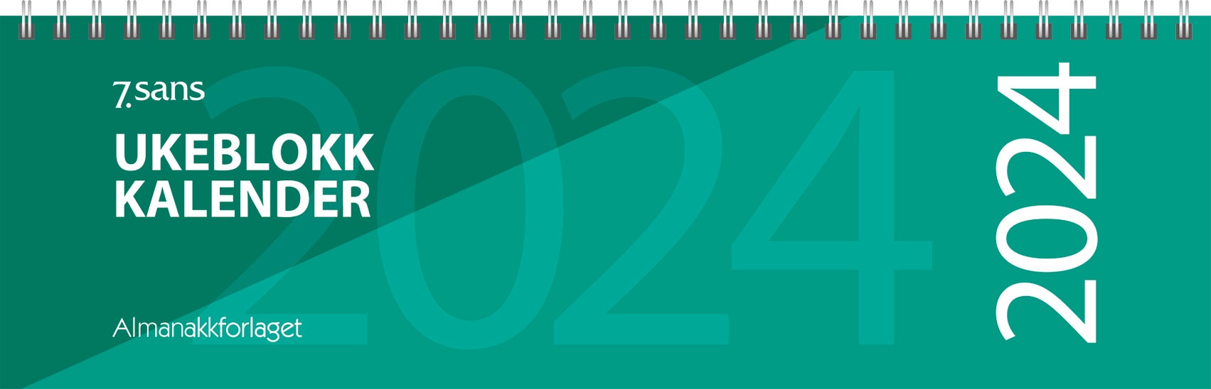 Bilde av Kalender 2024 7.sans Ukeblokk-kalender