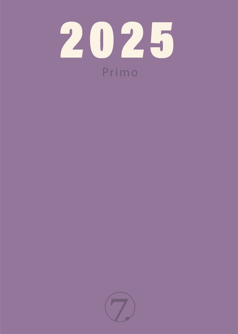 Kalender 2025 7.Sans Primo Trend, Imitert Skinn - Lilla