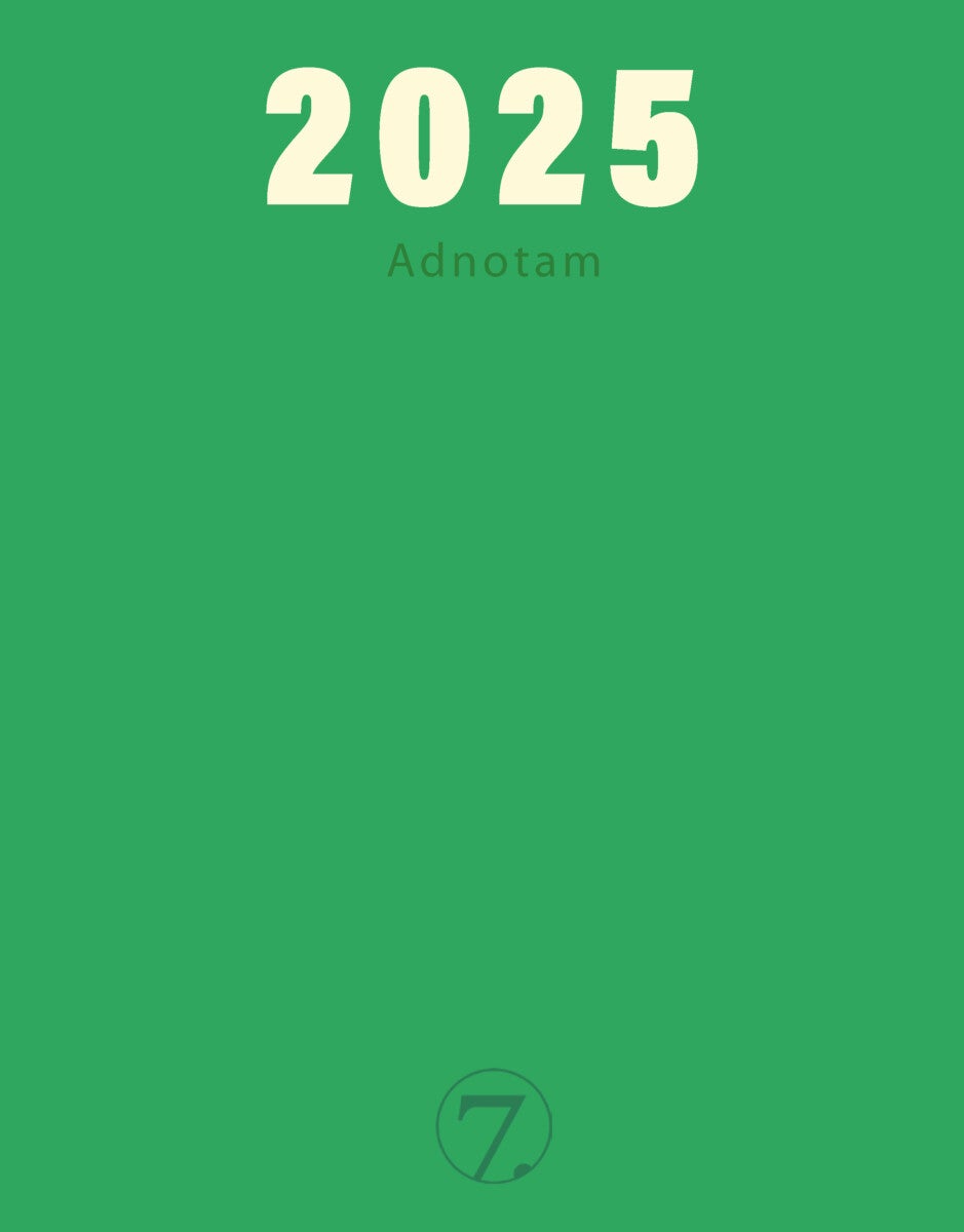 Kalender 2025 7.Sans Adnotam Trend, Imitert Skinn - Grønn