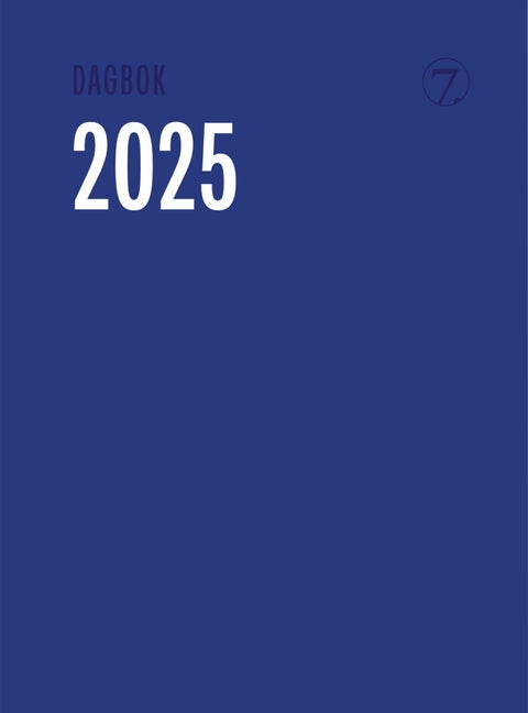 Kalender 2025 7.Sans Dagbok Trend A5 m/mnd. Reg - Blå