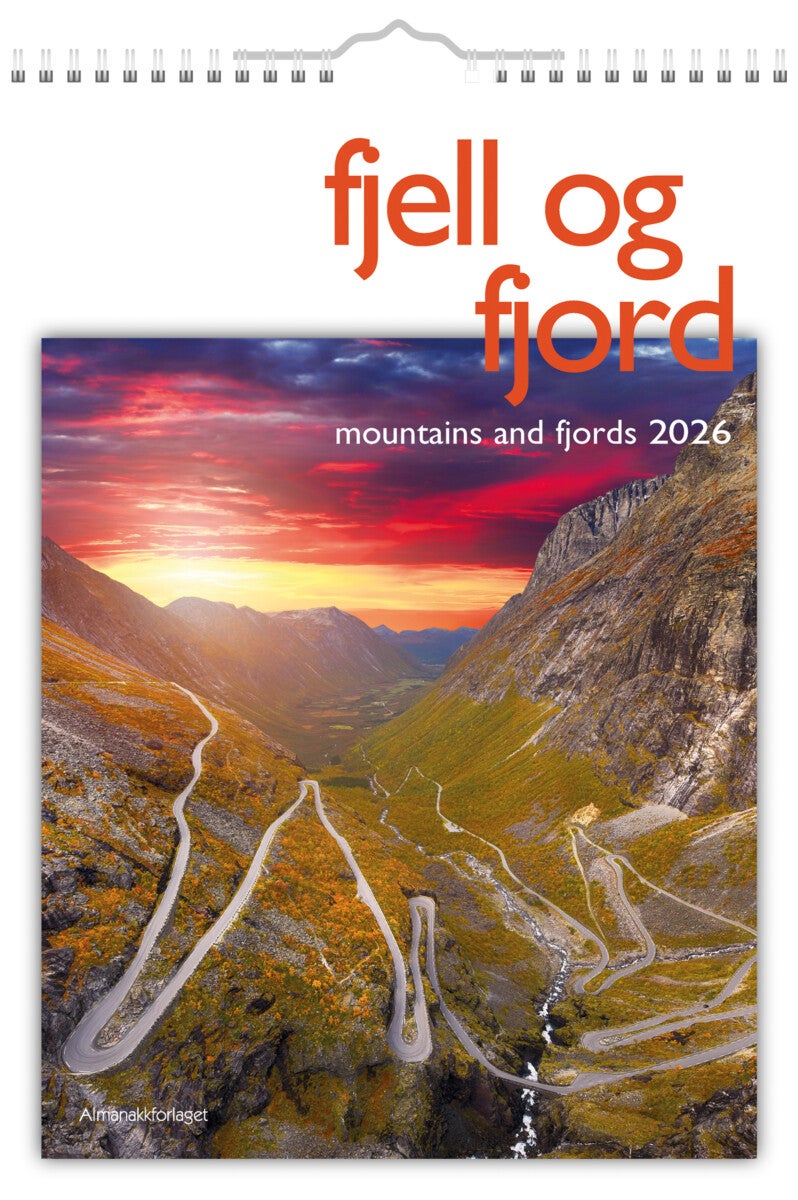 Kalender 7.sans Fjell og Fjord 2026 A3