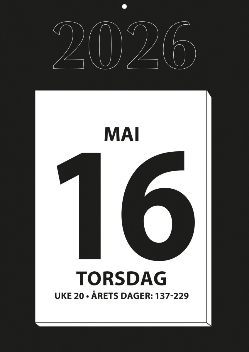 Kalender 2026 7.Sans Kjempekalender